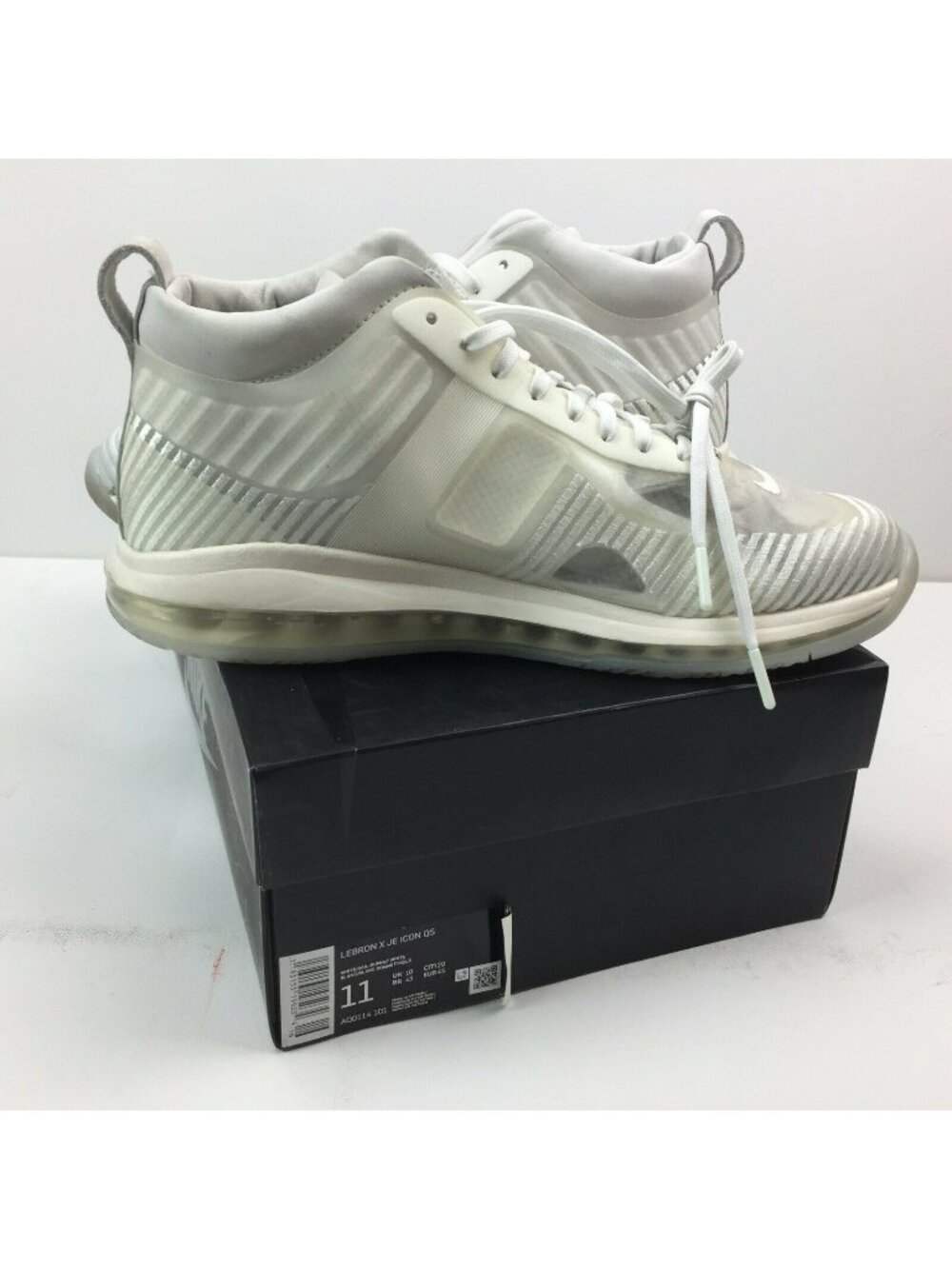 Nike Mens Lebron X John Elliott Summit White JE  QS Sneakers AQ0114-101 Size 11